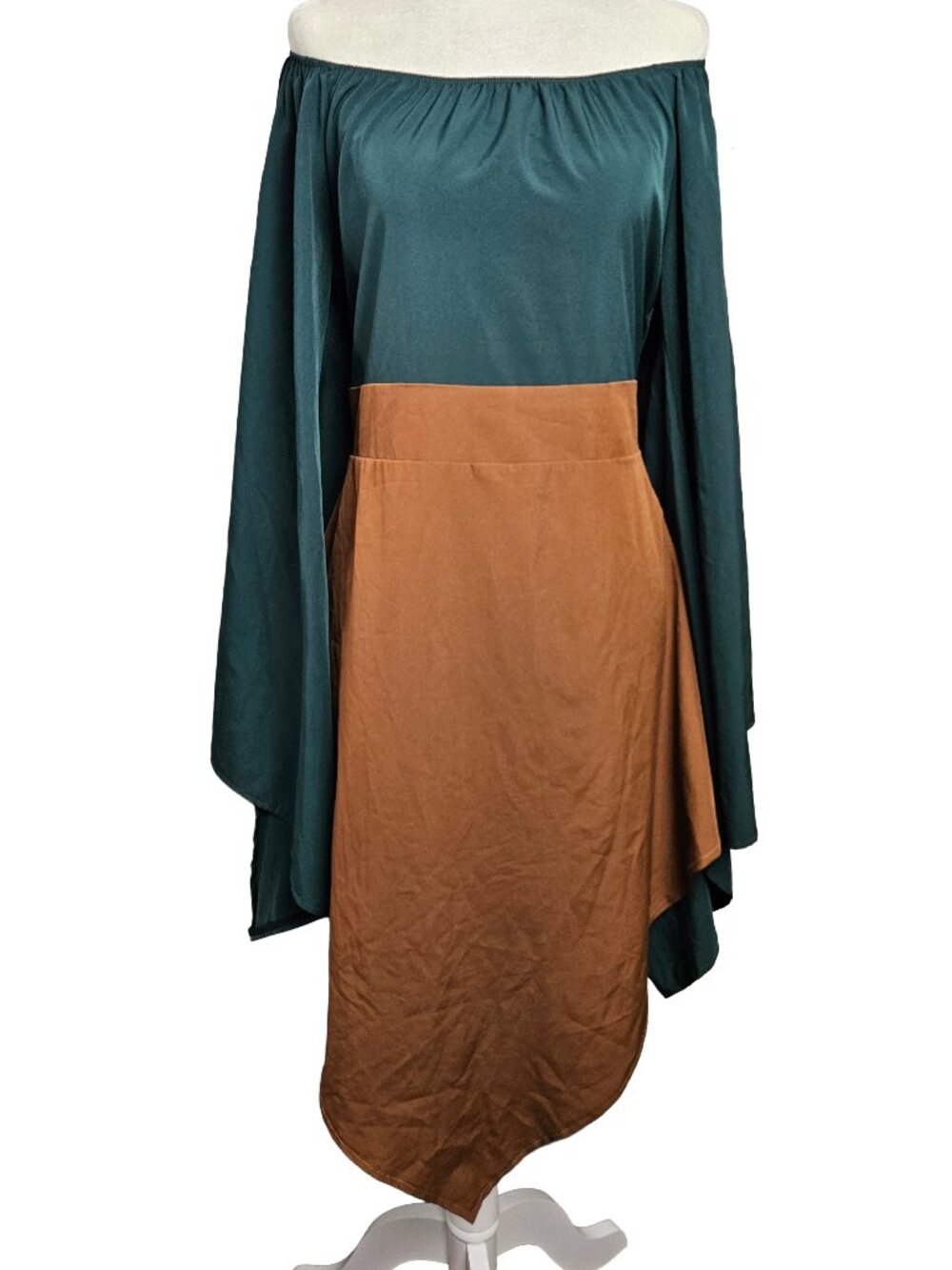 Green Brown Cosplay Halloween Costume Dress